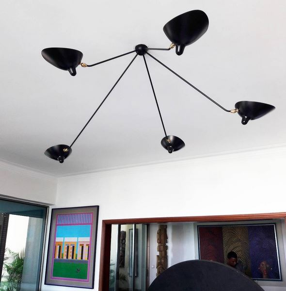 Serge Mouille Ceiling Lamp